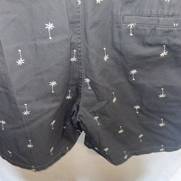Disney Junk Food Casual Shorts Mens Size XL Gray Zip Fly Pockets Palm Trees - Picture 12 of 12
